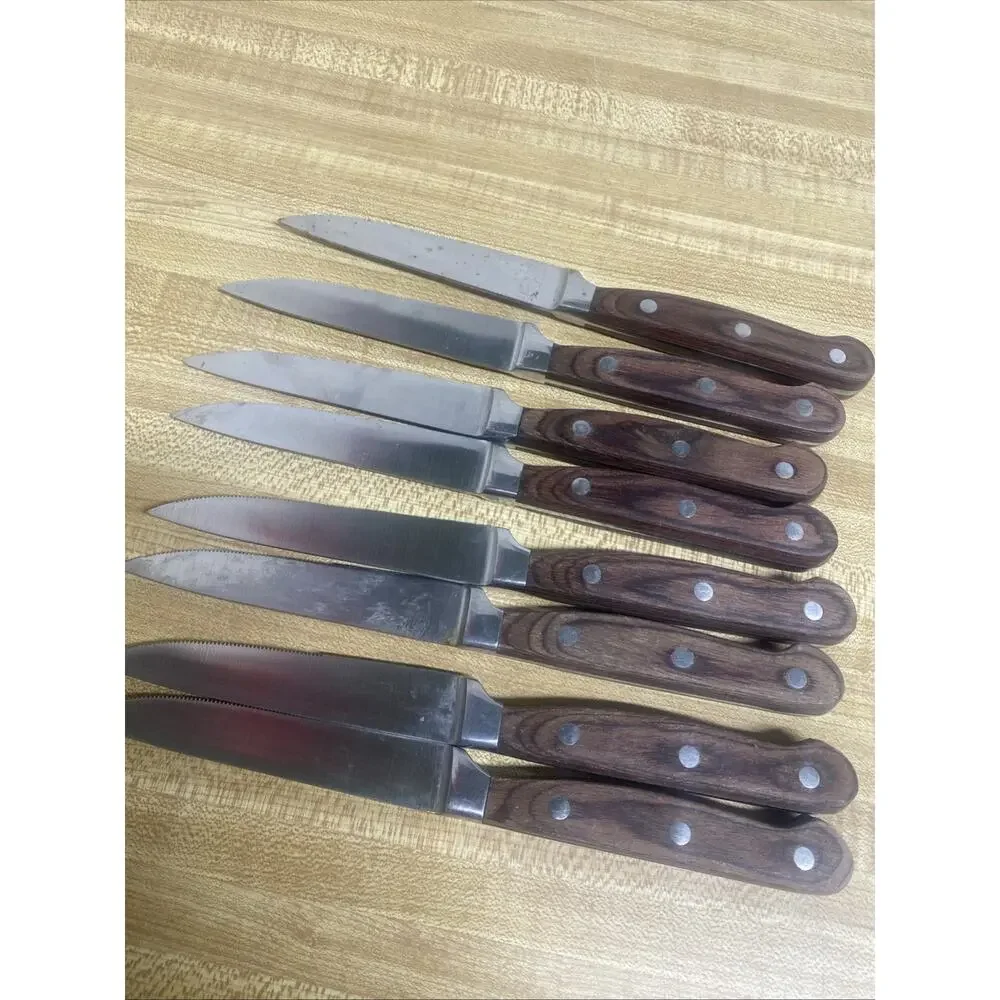 Set Of 8 Emojoy High Quality Durable German Stainless Steel Serrated Steak Knife